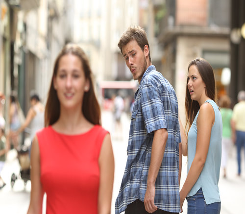 Guy Looks Back At Girl Meme HotPicture