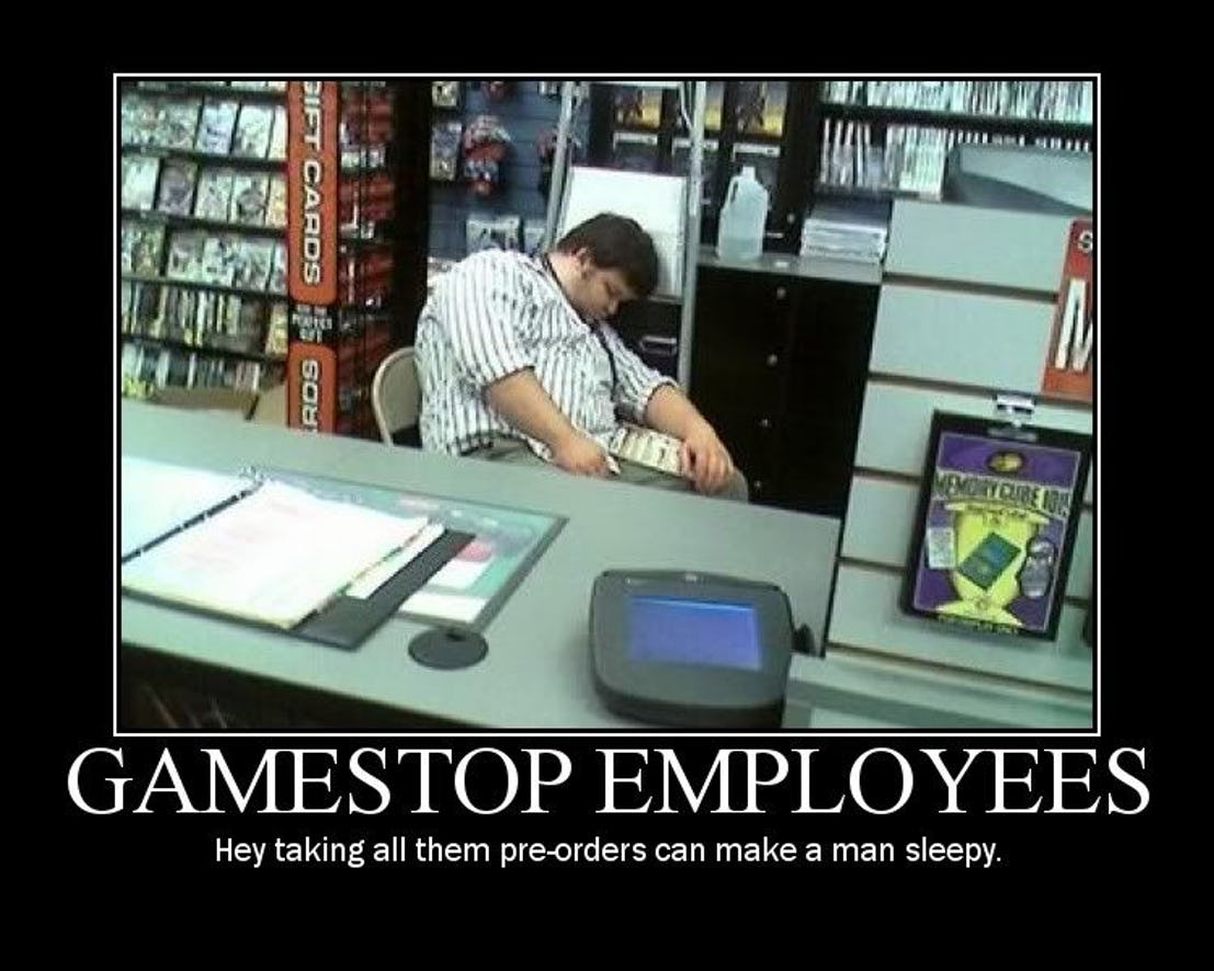 gamestop employee meme